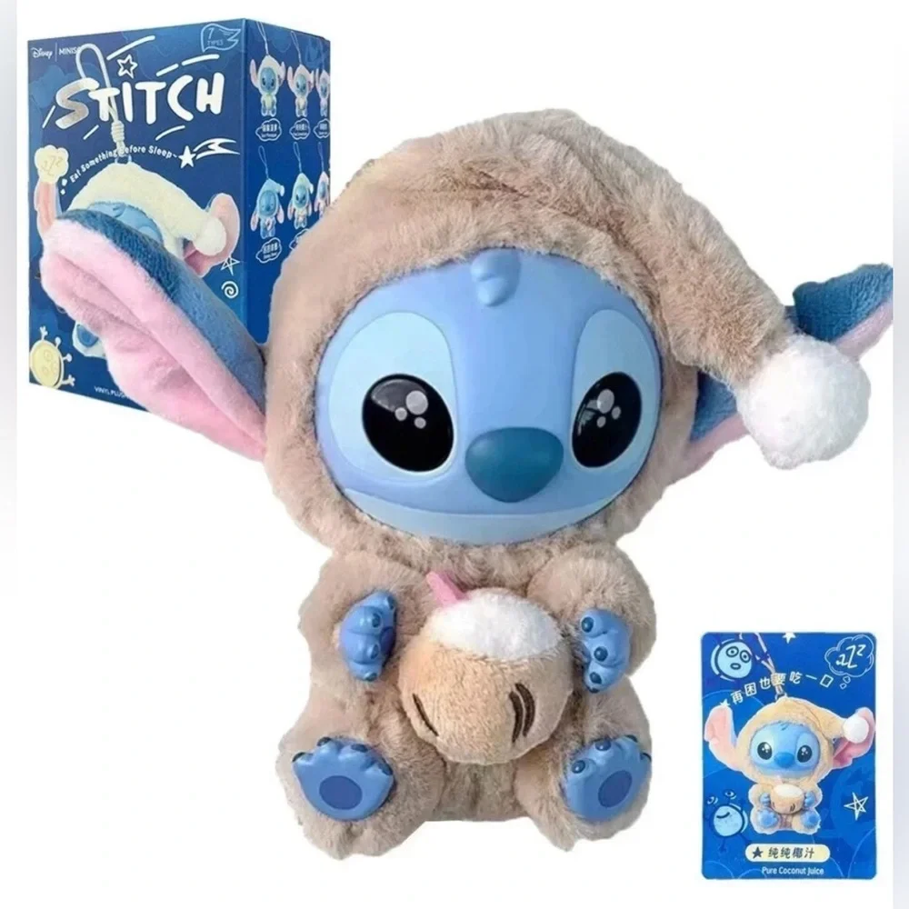 Disney Stitch Blue & Cream Eat Something before sleep NWT